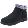 thumbnail image 2 of Women's Boots Winter Boots Fashionable Warm Lined Comfortable Flat Heel Outdoor Thermal Shoes For Cold Weather, 2 of 9