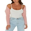 thumbnail image 2 of Women Ultra-short Knitted Sweater Coat, 2 of 8