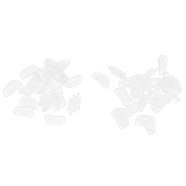Silicona Agujero Alfiler Especificaciones Titulares de Cojines Agarre Antideslizante Almohadillas de para Gafas Bifocales Claro Yinane Silicona almohadilla para la nariz