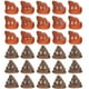 thumbnail image 1 of 60pcs juguetes falsos de caca juguetes de caca realista modelos de caca de plástico tocando juguetes para fiestas juguetes, 1 of 5