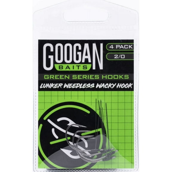 Googan Baits Lunker Wacky Fishing Hook 2/0 - Freshwater & Saltwater