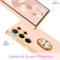 thumbnail image 2 of Samsung S24 Ultra Case[with 360° Ring Holder][Support Magnetic Car Mount]Cute Kickstand Slim for Women Girl Nonslip Rugged Bumper Protective Phone Case for Samsung Galaxy S24 Ultra 5G,Rose Gold, 2 of 14