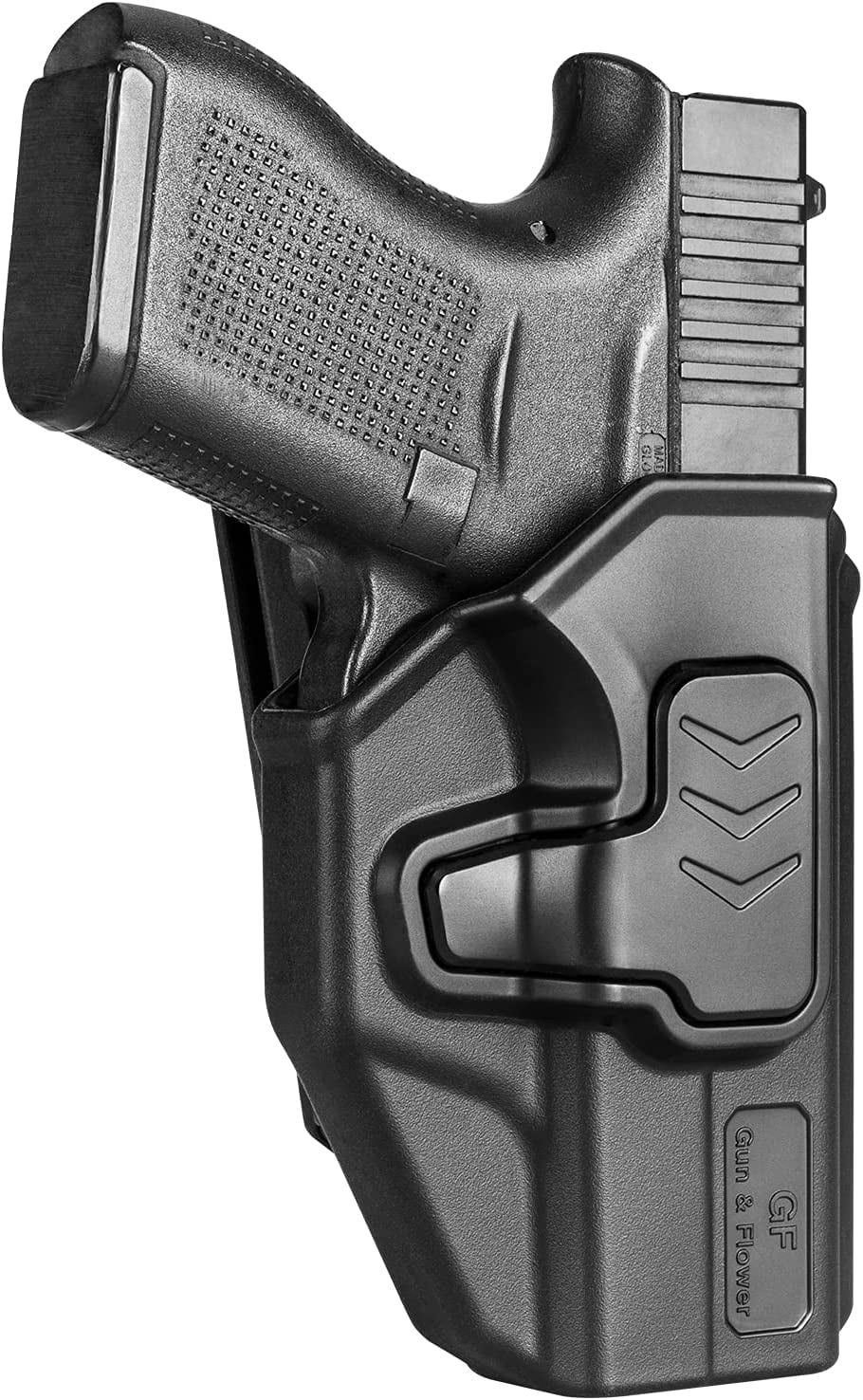 Tagua OWB Leather Holster For Glock 43/48/43X - 9mm, Right-Hand, Black Premium Cowhide, Open Top Belt Holster