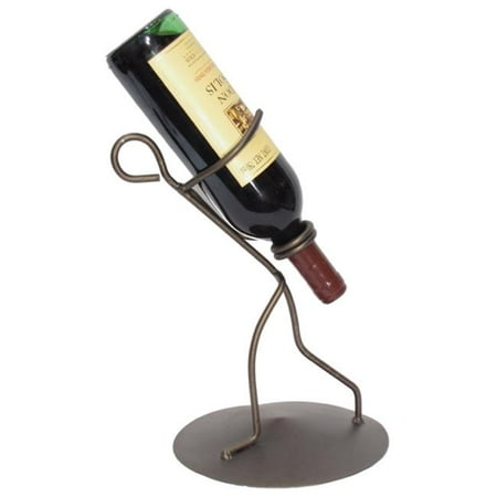 

Metrotex Designs 21062 Iron Borracho Wine Bottle Holder- Meteor Finish