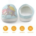 thumbnail image 5 of Kids Slippers Kuromi And My Melody House Slippers Warm Soft Plush Slipper Anti-Slip Winter Fluffy House Shoes for Boys Girls, 5 of 7