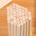 thumbnail image 4 of 100 Wooden Dowel Rods, 4x1/4 Inch, Unfinished Natural Wood for Crafts, 4 of 7