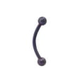 thumbnail image 2 of Luxe Modz 16G Curved Barbell Eyebrow Ring Solid Titanium Piercing Jewelry Men Women - Sold Individually, 2 of 9