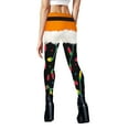 thumbnail image 4 of Joau Ugly Christmas Leggings for Women, High Waisted Tummy Control Buttery Soft Workout Athletic Yoga Leggings Festive Holiday Themed Comfy Tights Pants, 4 of 5