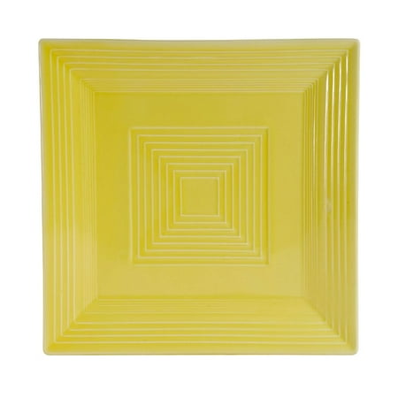 

Color Tango Square Plate 8 Sq. X 5/8 H Porcelain Sunflower 8 packs