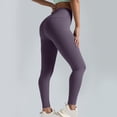 thumbnail image 6 of High Waisted Yoga Pants Women Stretchy Straight Leg Butt Lifting Yoga Tights Tummy Control Comfy Soft Workout Slacks, 6 of 6