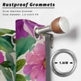 thumbnail image 6 of 1 Panel Outdoor Curtains for Patio Waterproof 54"x84", Purple Flowers Weatherproof Privacy Outsides Curtains, Spring Watercolor Floral Leaves Botanical Beige Grommet Thermal Drapes for Cabana Porch, 6 of 8