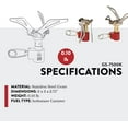 thumbnail image 2 of GasOne GS-7500K Control Latch/Valve Isobutane Backpacking Stove, 2 of 6