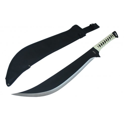 Defender 27.5" Full Tang Stainless Steel Black Machete Ninja Sword with Sheath Movie by Defender