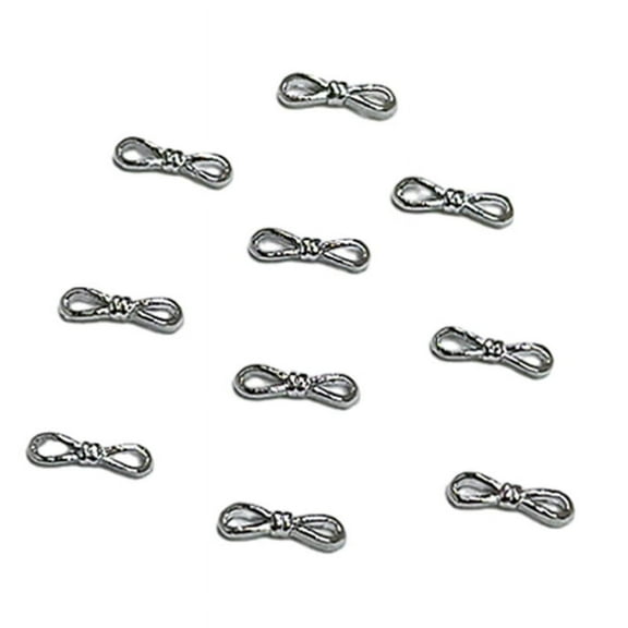 Milue 10pcs Dainty Alloy Butterfly Nail Ornaments for Beautiful Nail Art Decoration