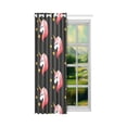 thumbnail image 2 of MKHERT Unicorn Blackout Window Curtain Drapes Bedroom Living Room Kitchen Curtains 52x84 inch, 2 of 3