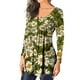 thumbnail image 5 of Camisas Para Mujer, Camisetas de Gran Tamaño, Camiseta de Moda Informal de Manga Larga, Jersey Fruncido Con Cuello Redondo Estampado, Blusa, Tops Odeerbi ODB135905, 5 of 6
