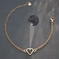 thumbnail image 2 of Titanium Steel Heart-shaped Projection Customized Picture Bracelet, 2 of 2