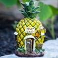 thumbnail image 1 of Accent Collection Cute Yellow-Green Polyresin Pineapple Solar Statue - Perfect Garden Gift & Fairy Decor, 1 of 6