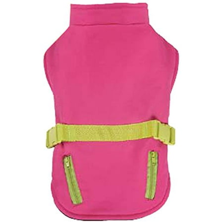 Zack & Zoey Trek Sport Pet Jacket, X-Small, Pink, Water-resistant shell with polyester fleece lining makes it great for cold and wet climates By Zack