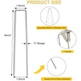 thumbnail image 2 of 500 Pack 6 Inch Landscape Staples, Garden Staples Pins Galvanized 11 Gauge Ground Stakes Yard Lawn Staples for Turf Landscaping Fabric Fence Tent Irrigation Tube Outdoor Decorations, 2 of 6
