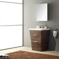 thumbnail image 2 of Fresca Milano 26" Modern Bathroom Vanity in a Rosewood Finish with Medicine Cabinet and Faucet, 2 of 8
