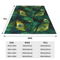 thumbnail image 3 of Sikiie Peacock Feathers2 Ultra-Soft Micro flannel Blanket Luxury All Seasons Warm Blanket for Bedding Sofa and Travel (4 sizes)-80"x60", 3 of 7