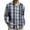 Multicolor2, variant on Mens Big and Tall Button down Shirts Plaid Long Sleeve V Neck Loose Casual Business Tops with Pockets