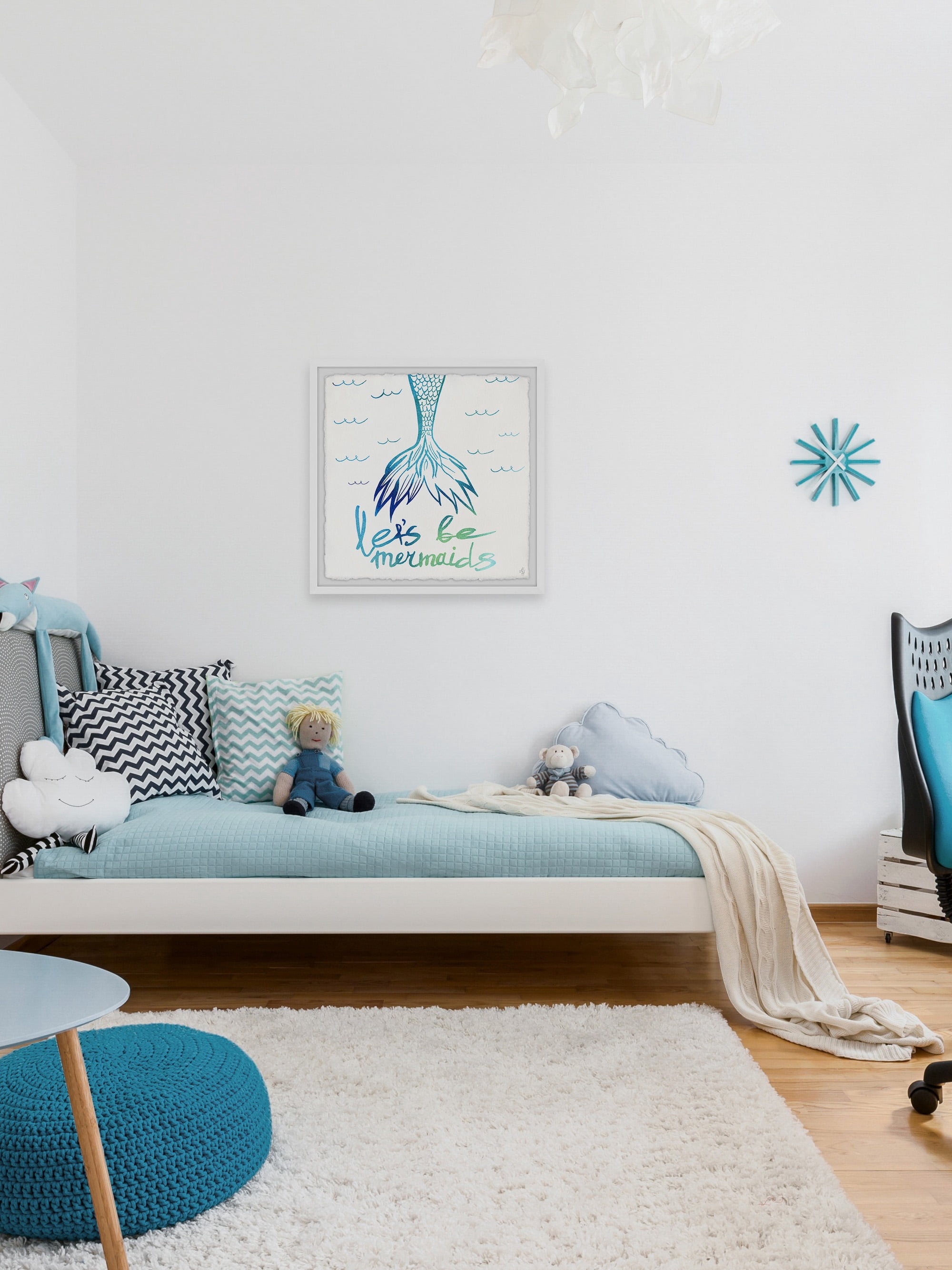 Marmont Hill Let's Be Mermaid Framed Wall Art