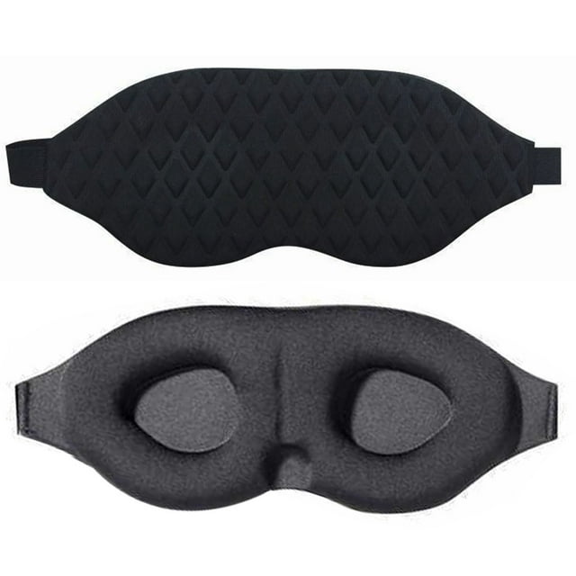 Sleeping Mask Adjustable Breathable 3D Contoured Cup Sleep Mask Eye Cover