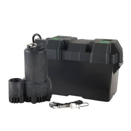 Battery Backup Sump Pump Home Depot - WAYNE ESP25 12V Battery Powered Thermoplastic Submersible Sump Pump Backup with