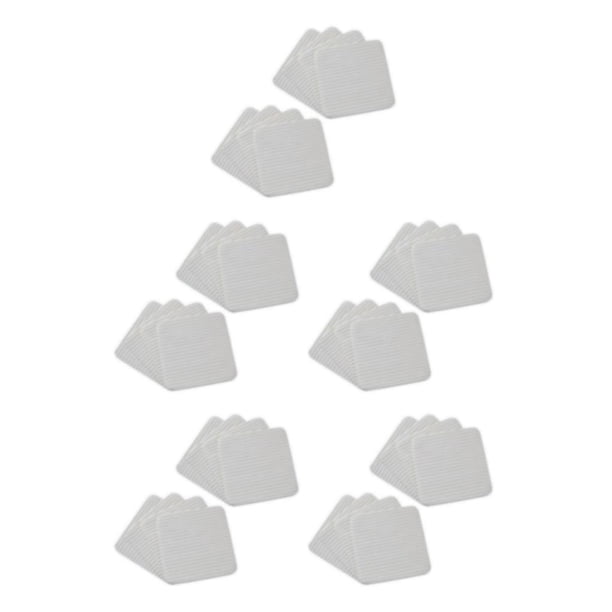 Naiovety 4 pack/lote almohadillas antideslizantes pinzas fáciles de instalar con característica aspiradora lavable y reutilizable blanco 8 Type2 NO2