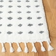 thumbnail image 3 of SAFAVIEH Moroccan Tassel Siofra Dot-Print Shag Area Rug, Ivory/Grey, 8' x 10', 3 of 11