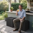 thumbnail image 3 of Homall 2PCS 31 Gallon Outdoor Deck Box In Resin with Seat, 3 of 7