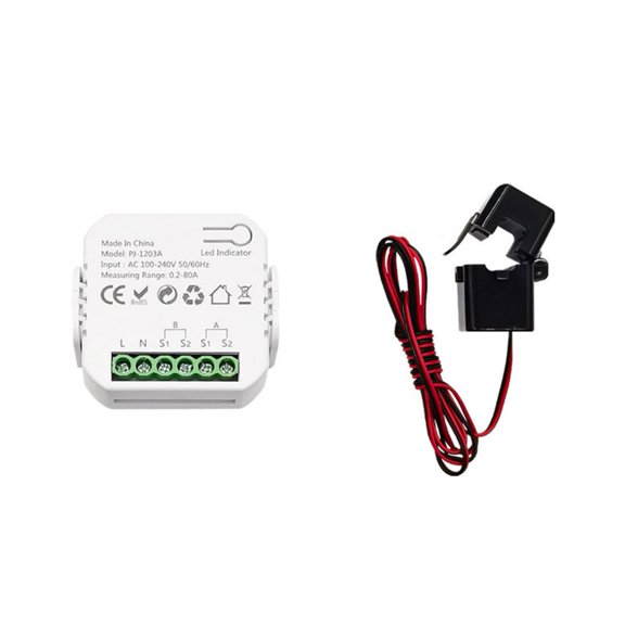 Energy Monitor with CT Current Sensor Clamp for Smart Life and Home Automation