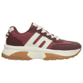 thumbnail image 1 of Tenis Ozono Mujer Rojo Cintas Plataforma Casual vino 26, 1 of 10