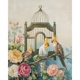 thumbnail image 2 of Unknown 15x18 Gold Ornate Wood Framed with Double Matting Museum Art Print Titled - Three Cockatiels, 2 of 4