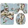 thumbnail image 1 of ABPHQTO Gorrión Wildlife Invierno Snow Juego de alfombras de baño de 3 piezas Alfombra de baño Alfombra de contorno y tapa de inodoro ABPHQTO Cont-CHAPPLE-30794, 1 of 2