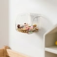 thumbnail image 6 of Plastic Wall Mounted Storage Box 12.5x12.5x11.2cm Clear, Punch Free Hanging Basket for Kitchen Bathroom Multi Purpose Open Organizer, 6 of 8