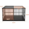 thumbnail image 5 of 61" Extra Large Heavy Duty Dog Crate Metal Dog Kennels Cage with Mat and Trays for Large Dogs 60.75" L x 31.5" W x 36" H., 5 of 18