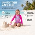 thumbnail image 3 of Girls One Piece Swimsuit Mermaid Scale Print Long Sleeve Costume Rash Guard Swimsuit for Girls Ages 6T, 3 of 10