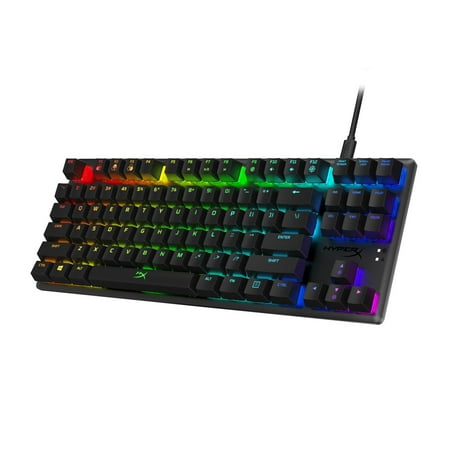 HyperX Alloy Origins Core Clicky Switch Tenkeyless Mechanical Gaming Keyboard - Tenkeyless with detachable cable - RGB Backlighting - Customizable with NGENUITY Software - Three adjustable keyboard...