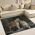 thumbnail image 2 of Coolnut Lightweight Soft Area Rugs, 80 x 58 inch（6'8" x 4'10"） Tigers On The Outside Floor Mat for Kids Playing Room Hardwood Floor Living Room Nursery Rugs, 2 of 6