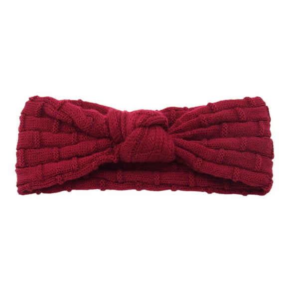 DPTALR Women Casual Solid Color Yoga Knitting Headband Handmade Sport Hairband