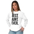 thumbnail image 3 of Best Aunt Ever Cute Favorite Auntie Women Plus Size Long Sleeve Graphic Tee Brisco Brands 3X, 3 of 5