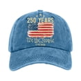 thumbnail image 4 of USA 250th Anniversary Hat 1776–2026 Patriotic Embroidered Flag Map Baseball Cap Unisex, 4 of 7