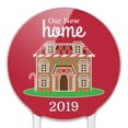 thumbnail image 3 of Acrylic Our New Home 2019 Gingerbread House on Red Cake Topper Party Decoration for Wedding Anniversary Birthday Graduation, 3 of 6