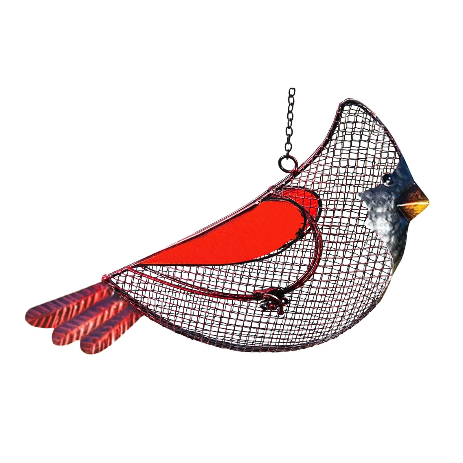 Jpgif Outdoor Wild Bird Feeder Metal Christmas Snowman Hanging Bird