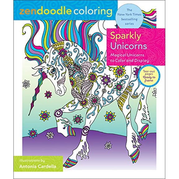 Pre-Owned Zendoodle Coloring: Sparkly Unicorns: Magical Unicorns to Color and Display Paperback