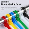 thumbnail image 2 of OIUR Cable Zip Ties Releasable Adjustable Nylon Cable Ties Multi-Purpose Self-Locking Plastic Wire Ties for Cord Management, 2 of 7