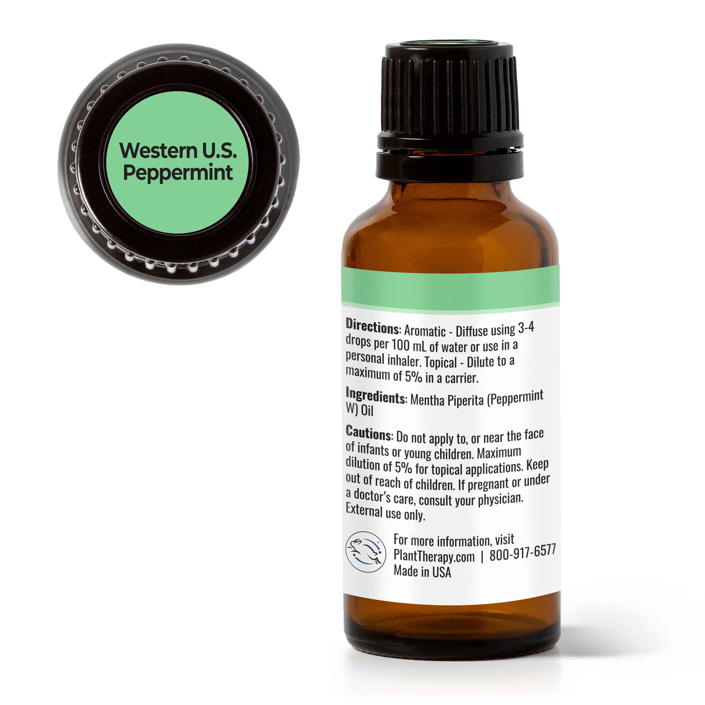 Plant Therapy Essential Oils Peppermint Western 30 mL (1 oz) 100% Pure